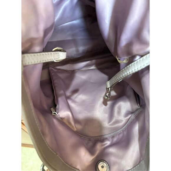 COACH - EUC Madison East/West Tote in Mauve Pebbled Leather with Chain Detail - Picture 9 of 16